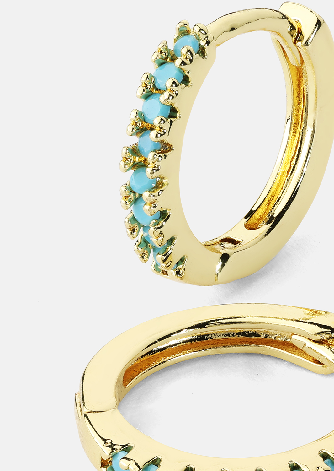 Oorbel Aitana Blauw - 18k Verguld
