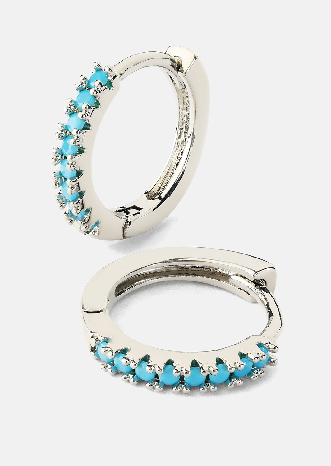 Oorbel Aitana Blauw - Verzilverd