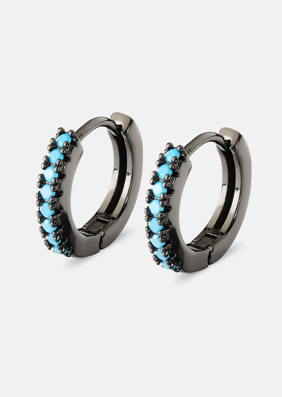Oorbel Aitana Blauw - Verchroomd