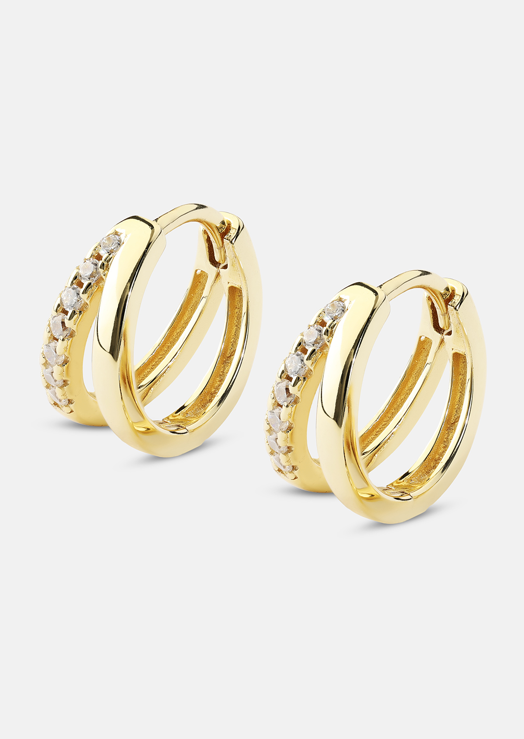 Oorbel Aurora Curve - 18k Verguld