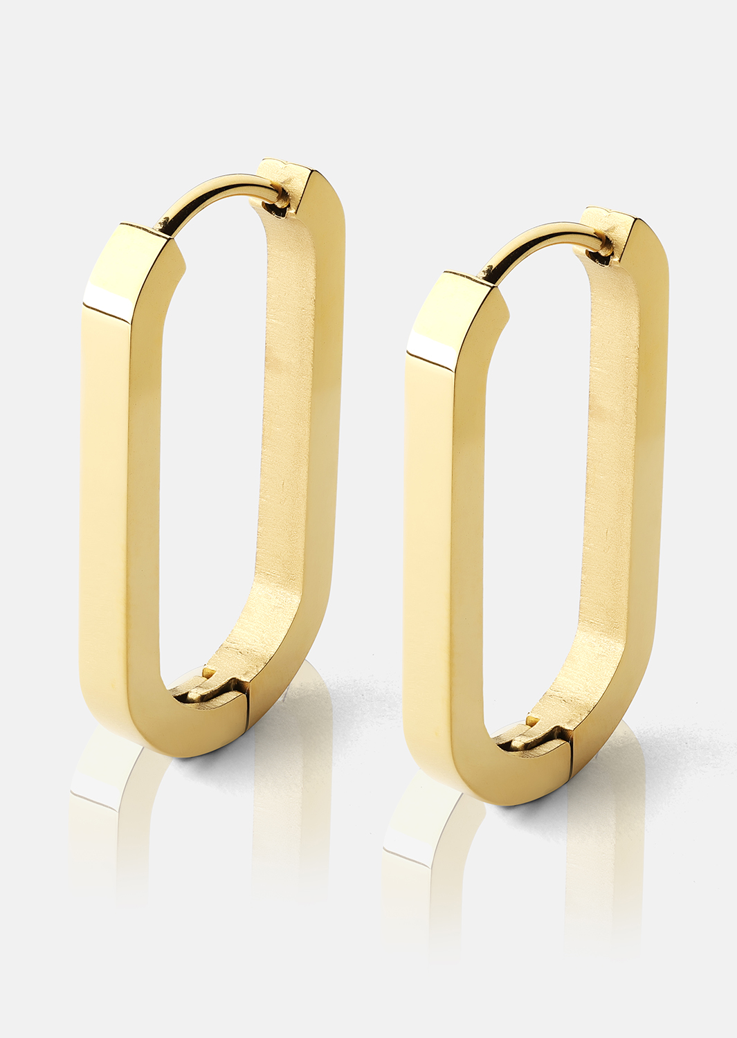 Oorbel Edge Hoops - 18k Verguld
