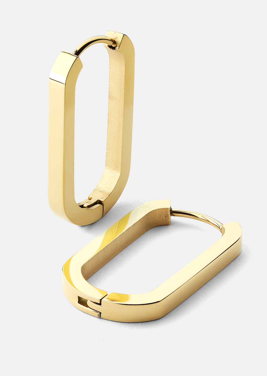 Oorbel Edge Hoops - 18k Verguld