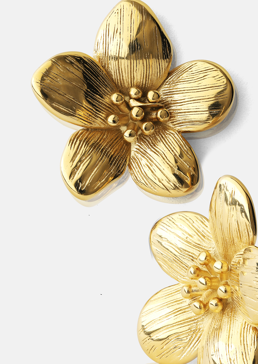 Oorbellen Flora Shine – 18k Verguld