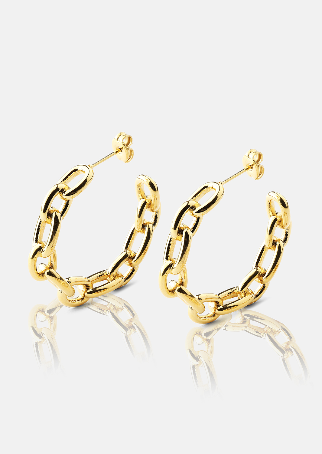 Oorbel Chain Bold - 18k Verguld