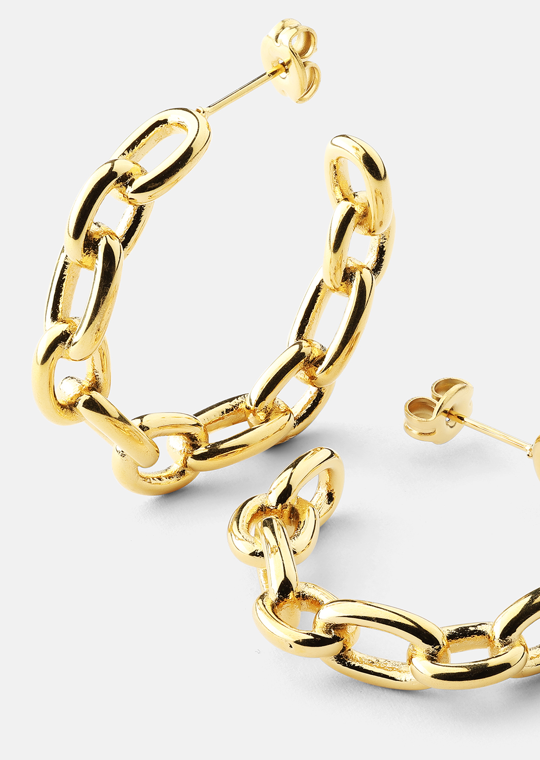 Oorbel Chain Bold - 18k Verguld