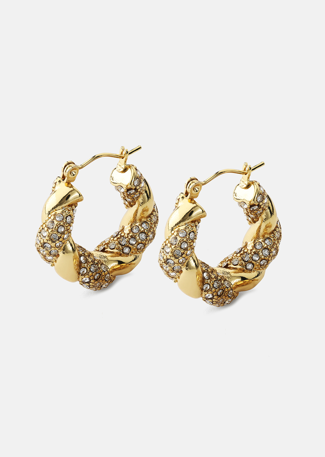 Oorbel Glam Hoops- 18k Verguld