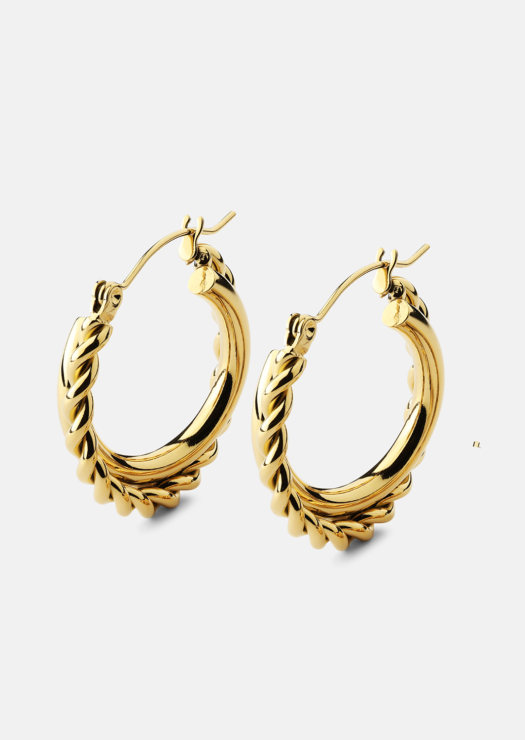 Oorbellen Twist Elegance – 18k Verguld