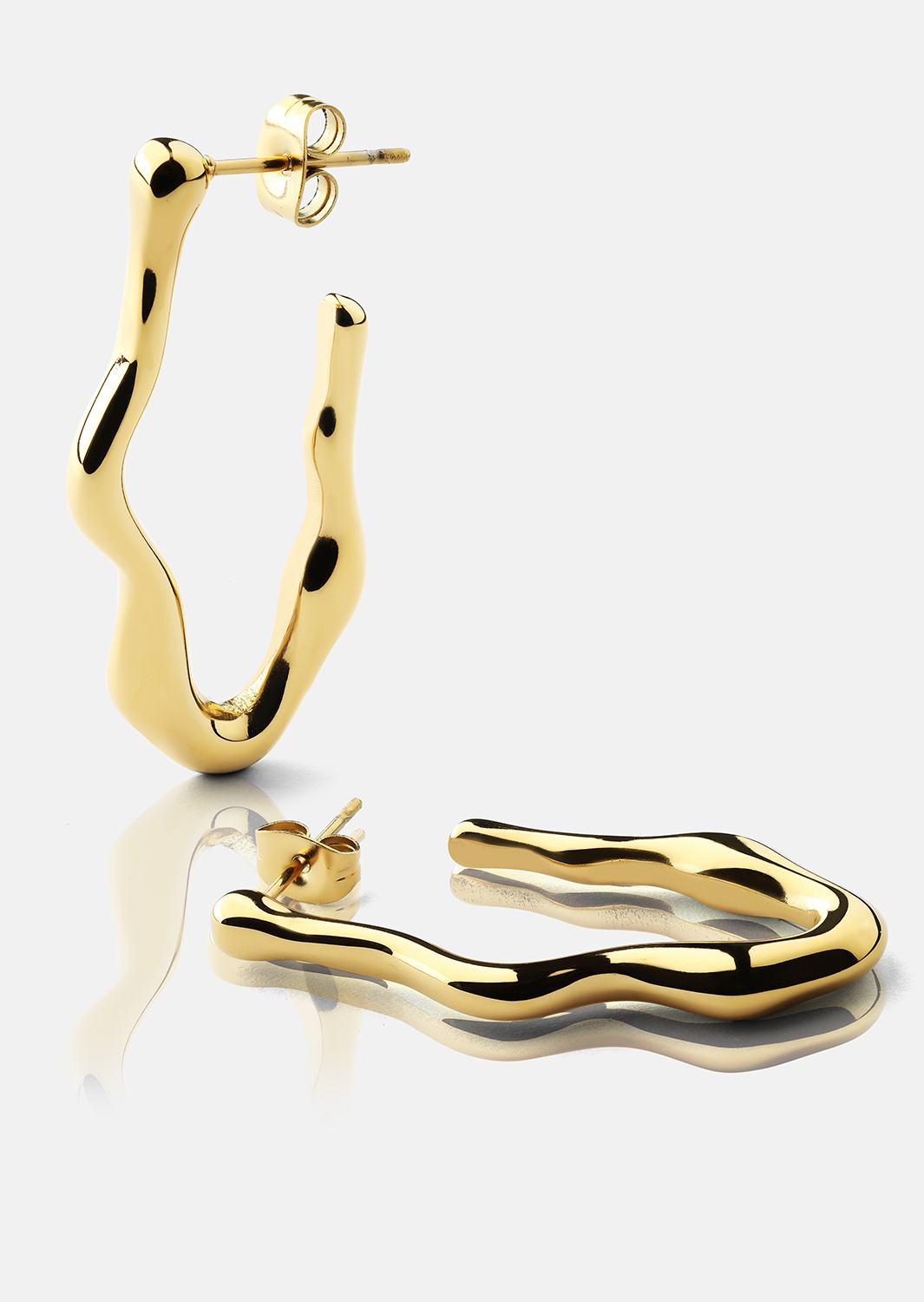 Flow Oorbellen – 18k Gold Plated
