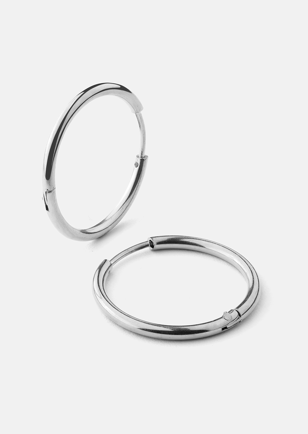 Oorbel Classic Medium - Verzilverd