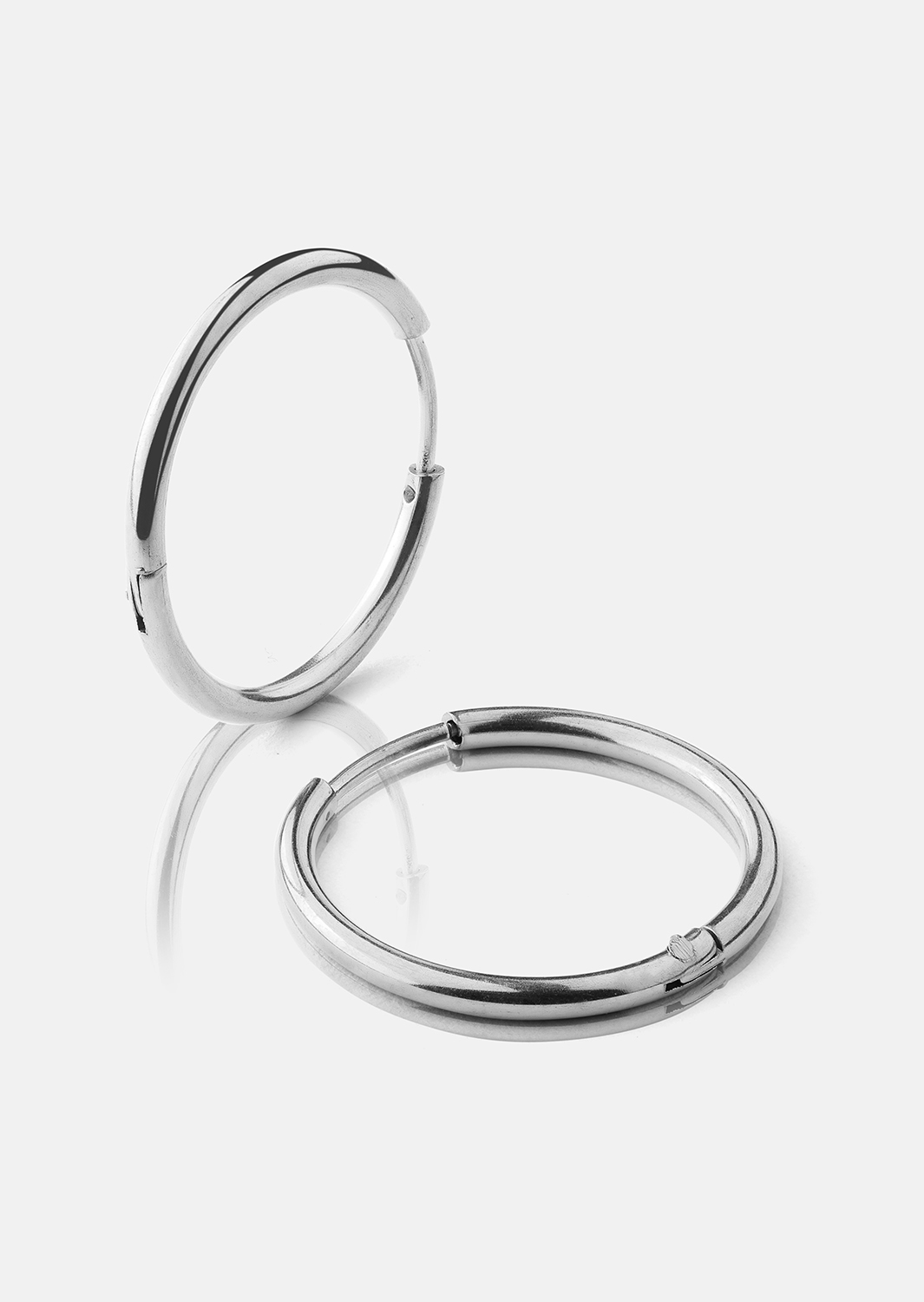 Oorbel Classic Medium - Verzilverd