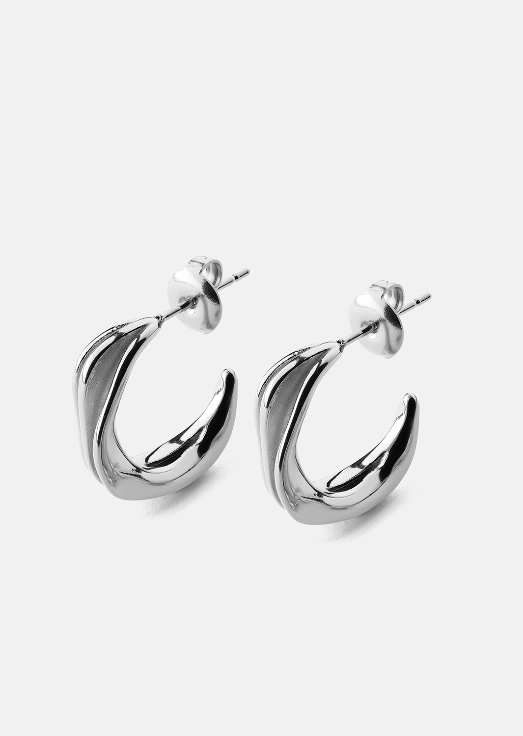 Oorbellen Gleaming Flow - Verzilverd