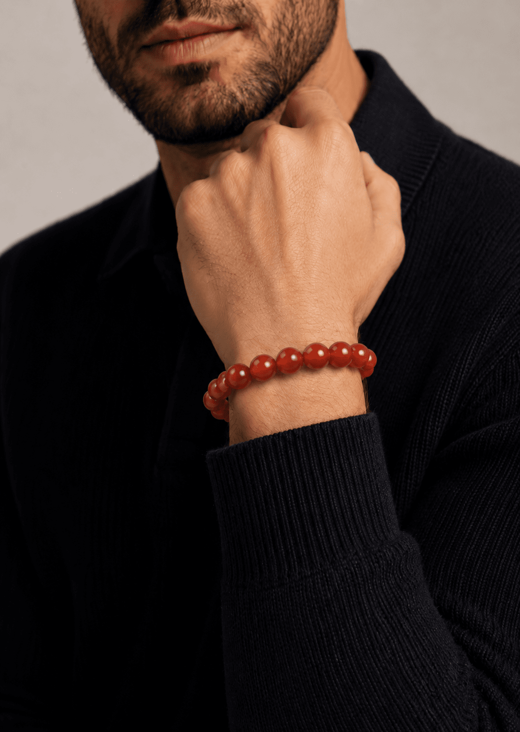 Kralenarmband Crimson Aura