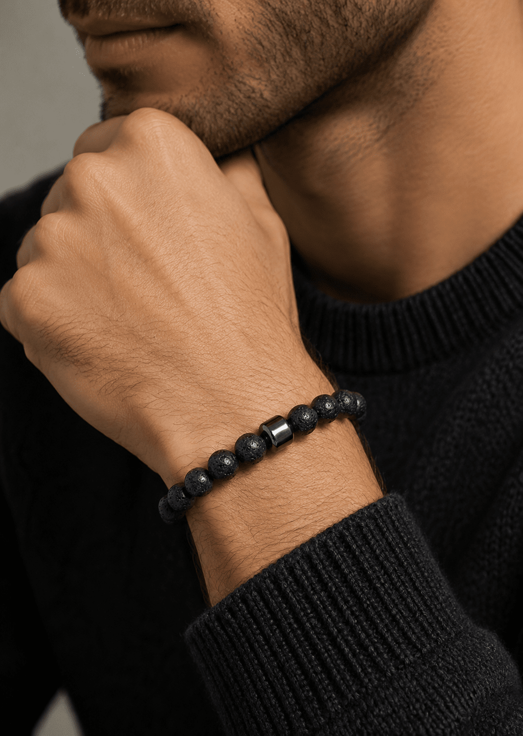 Kralenarmband Ebon Majesty