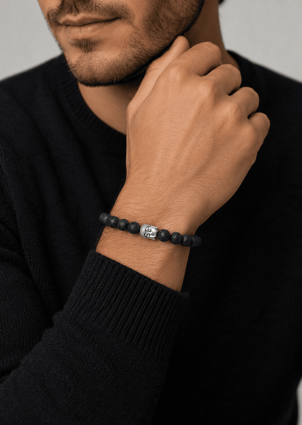 Kralenarmband Obsidian Aura