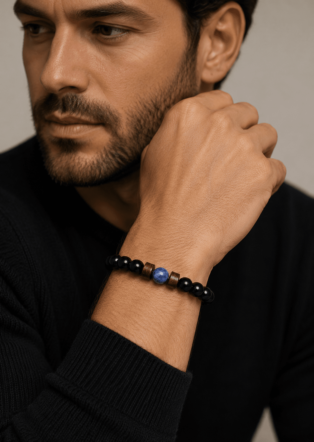 Kralenarmband Obsidian Forge
