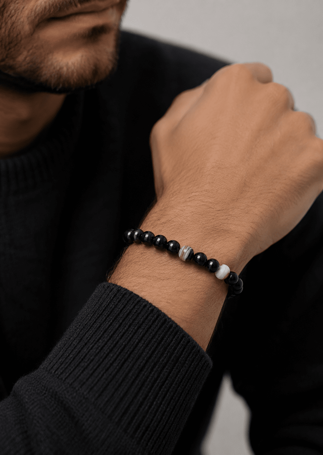 Kralenarmband Obsidian Stride