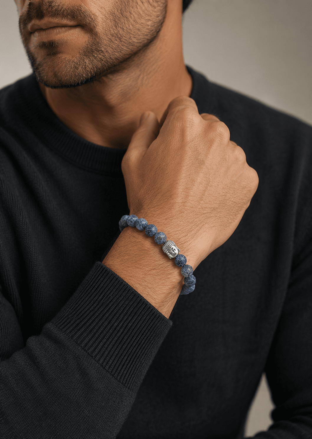 Kralenarmband Obsidian Veil