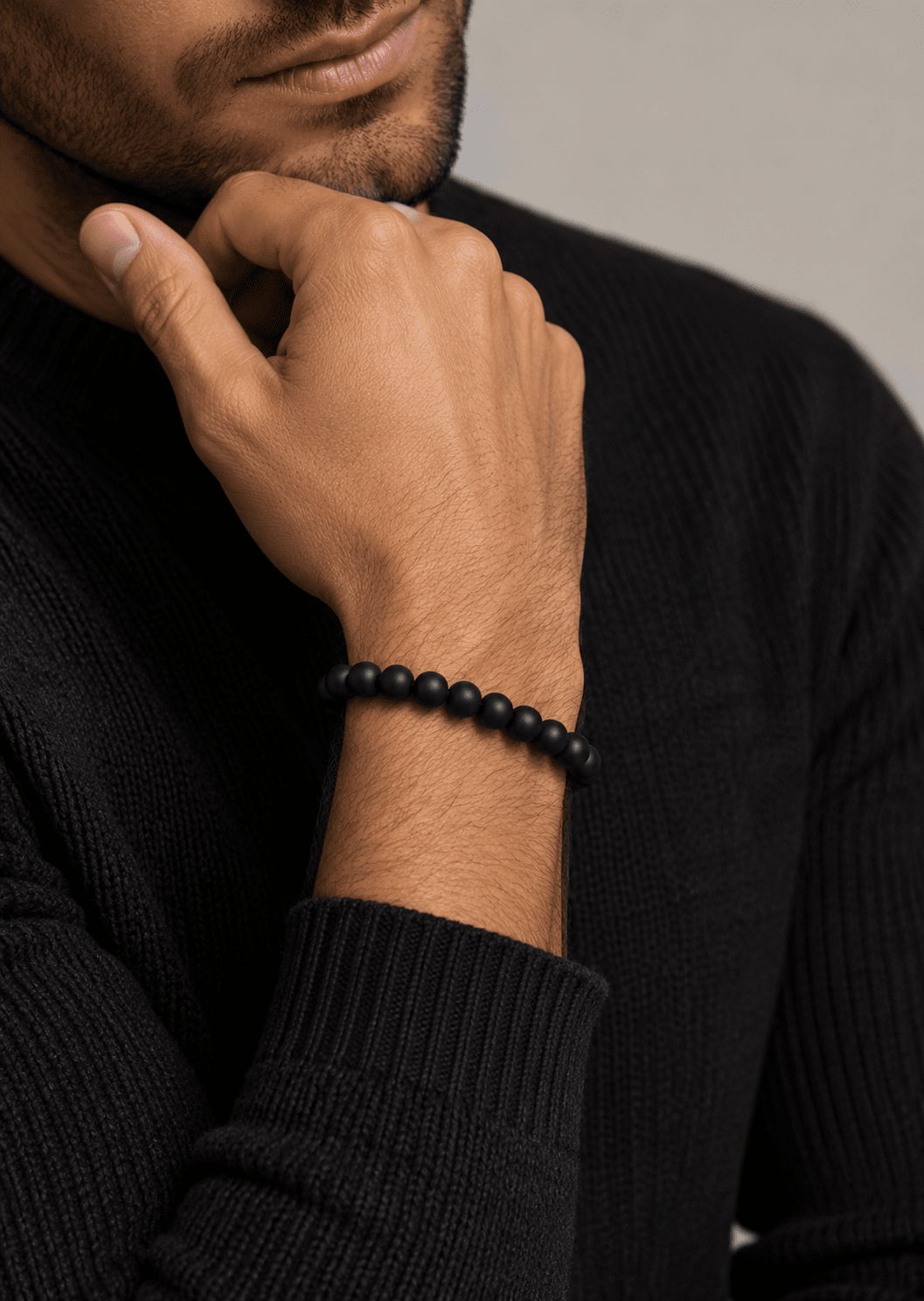 Kralenarmband Obsidian Whisper