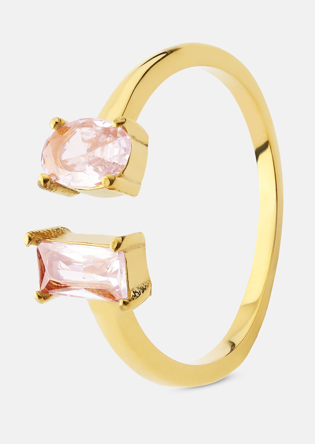 Ring Rosé Duo - 18k Verguld