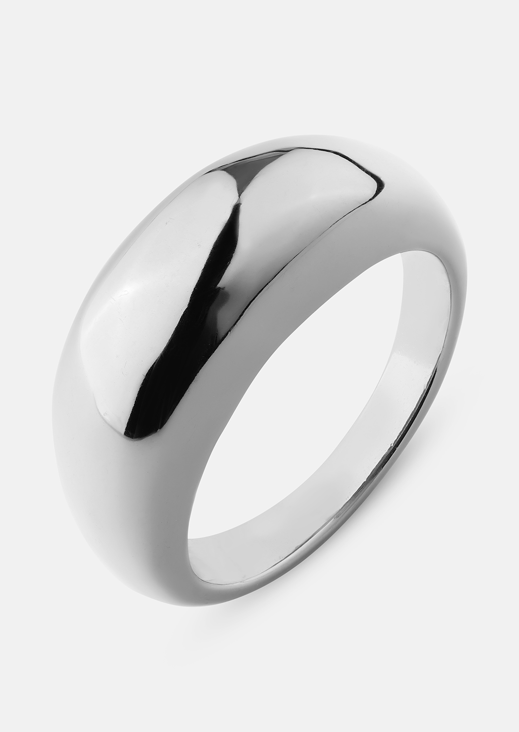 Golden Bold Ring - Verzilverd