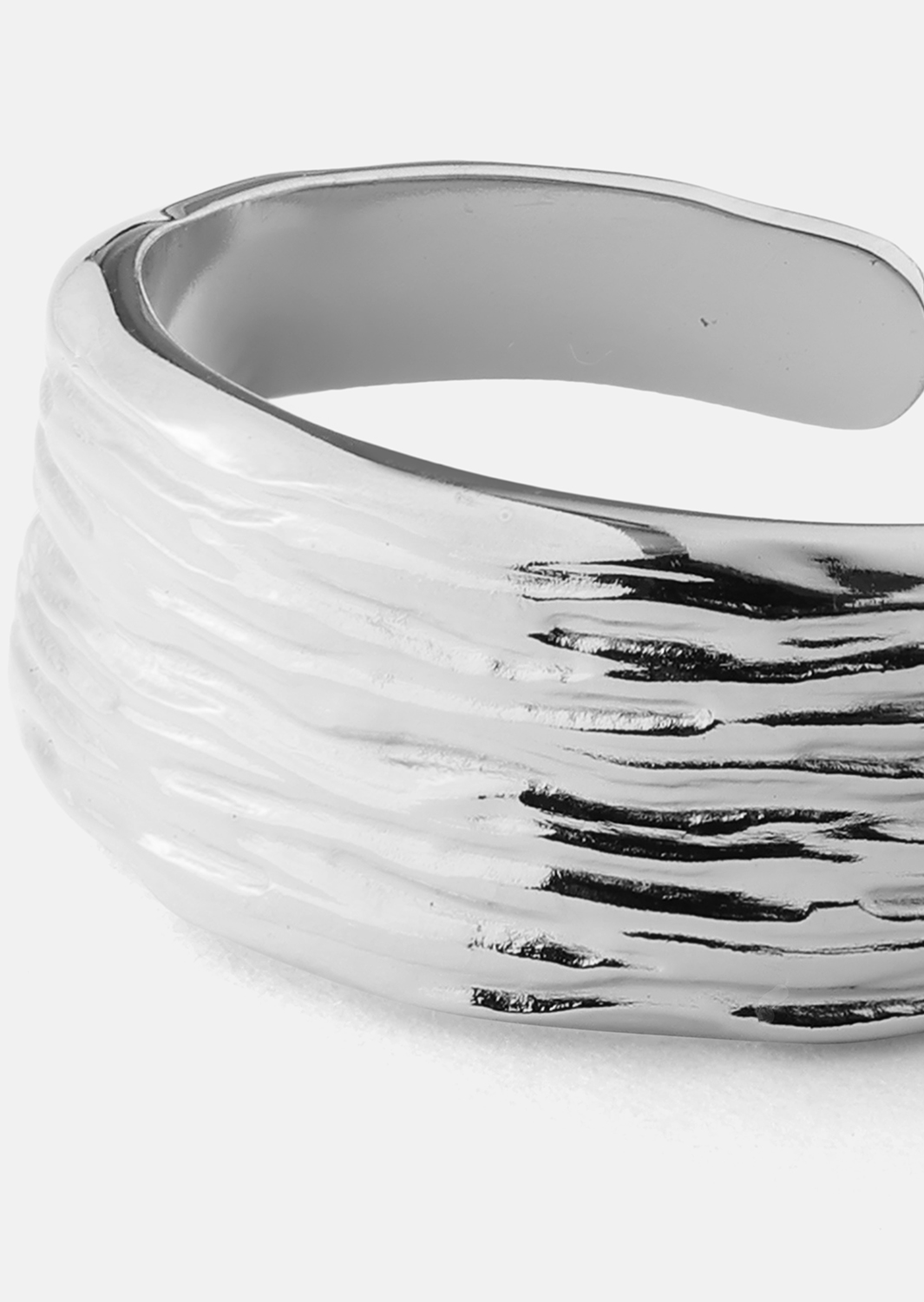 Wavena Ring - Verzilverd