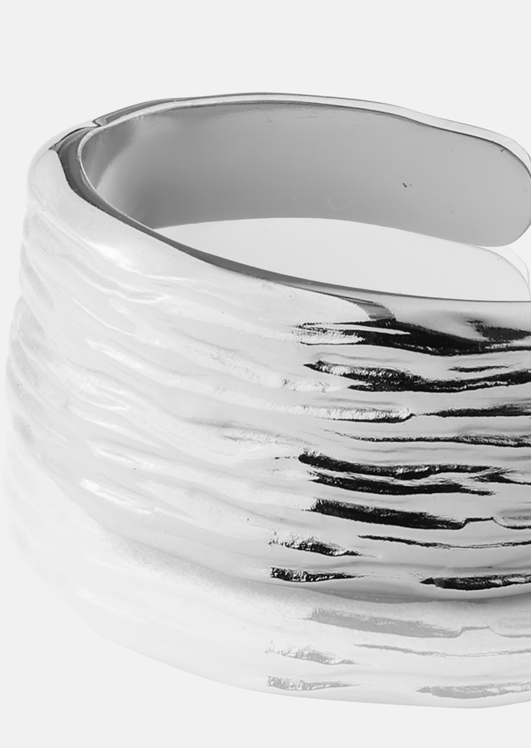 Wavena Ring - Verzilverd