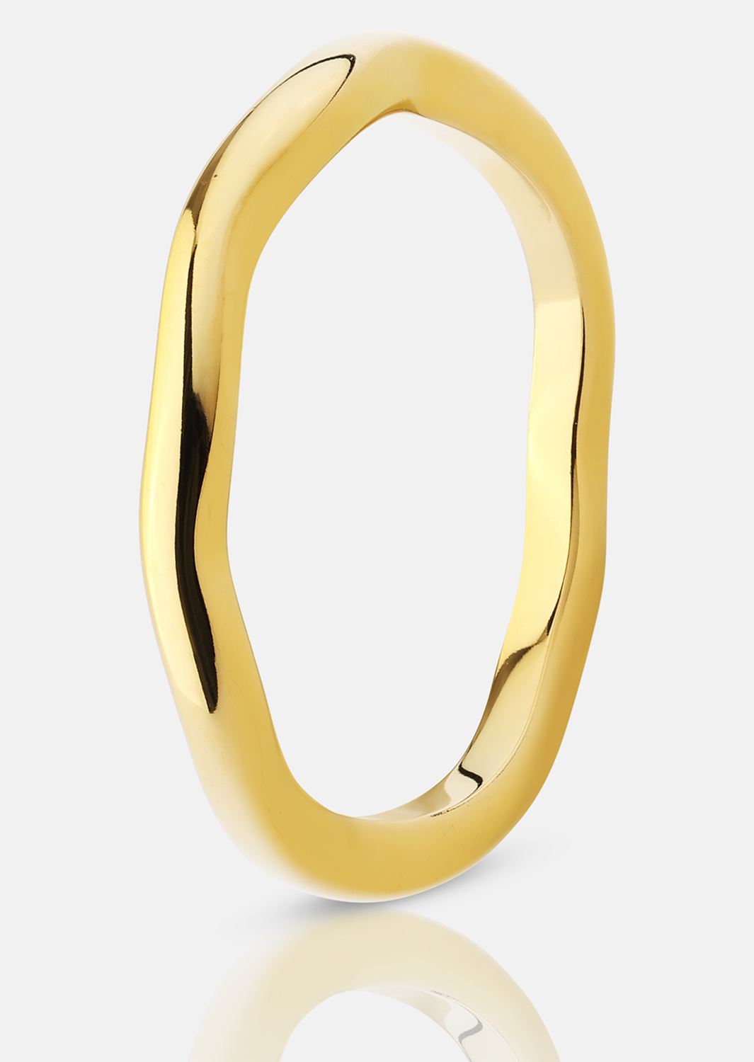 Ring Wave Gold - Verguld met 18k goud