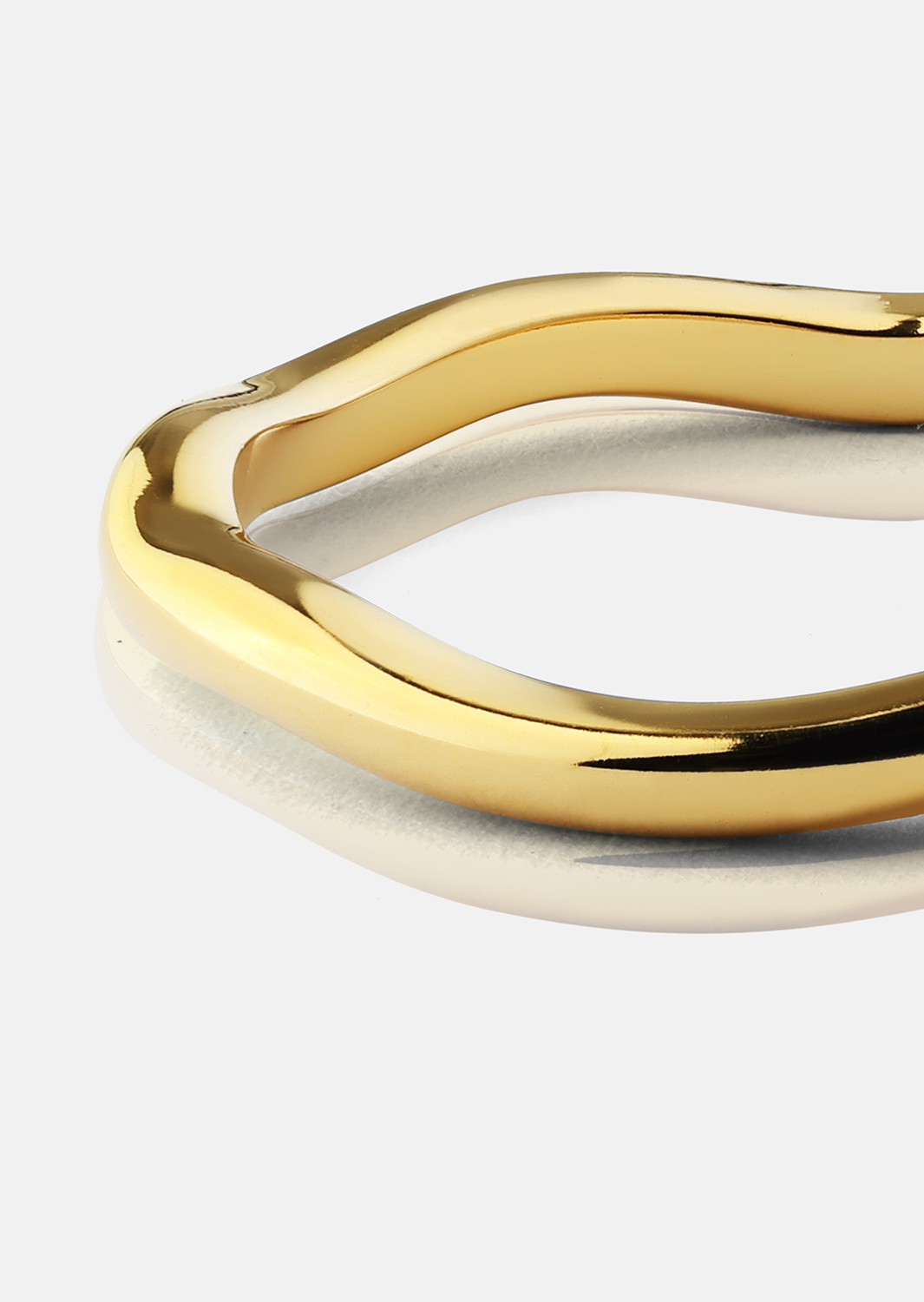Ring Wave Gold - Verguld met 18k goud