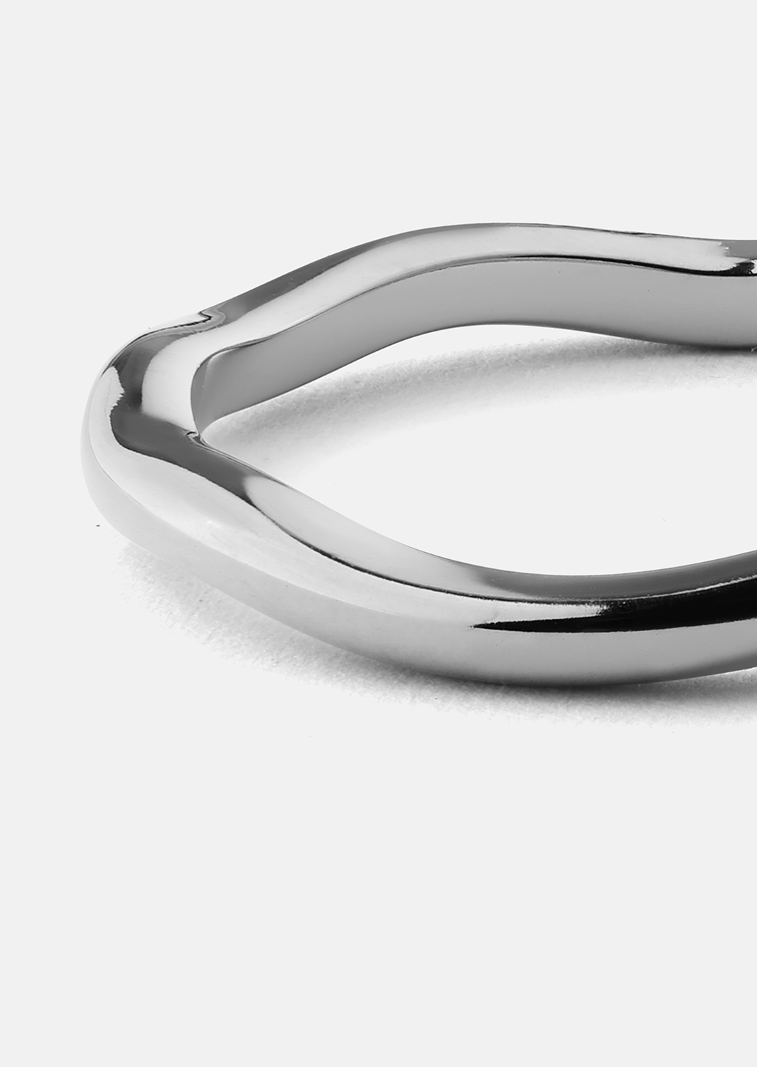 Ring Wave Silver- Verzilverd