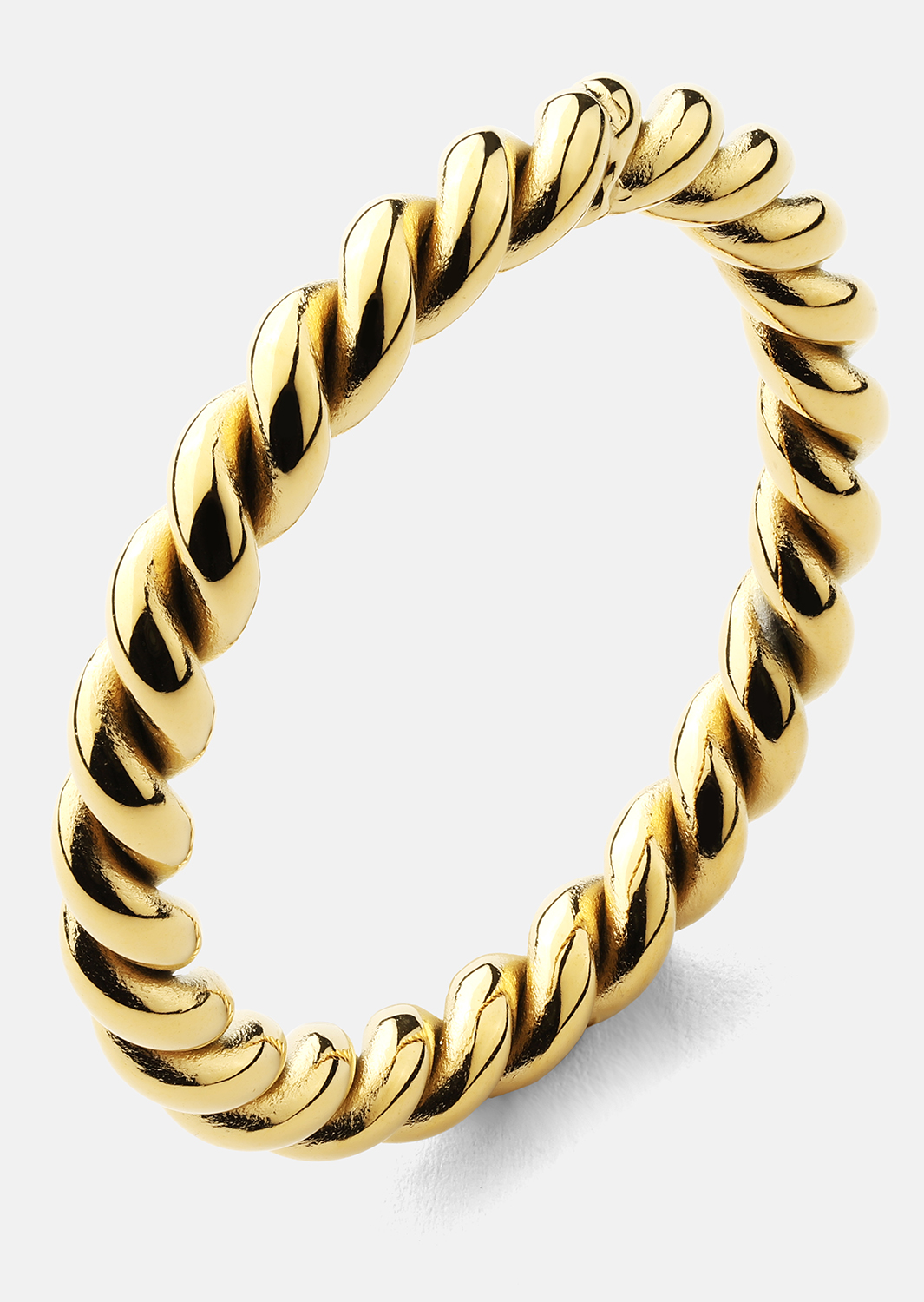 Ring Golden Twist- Verguld met 18k goud