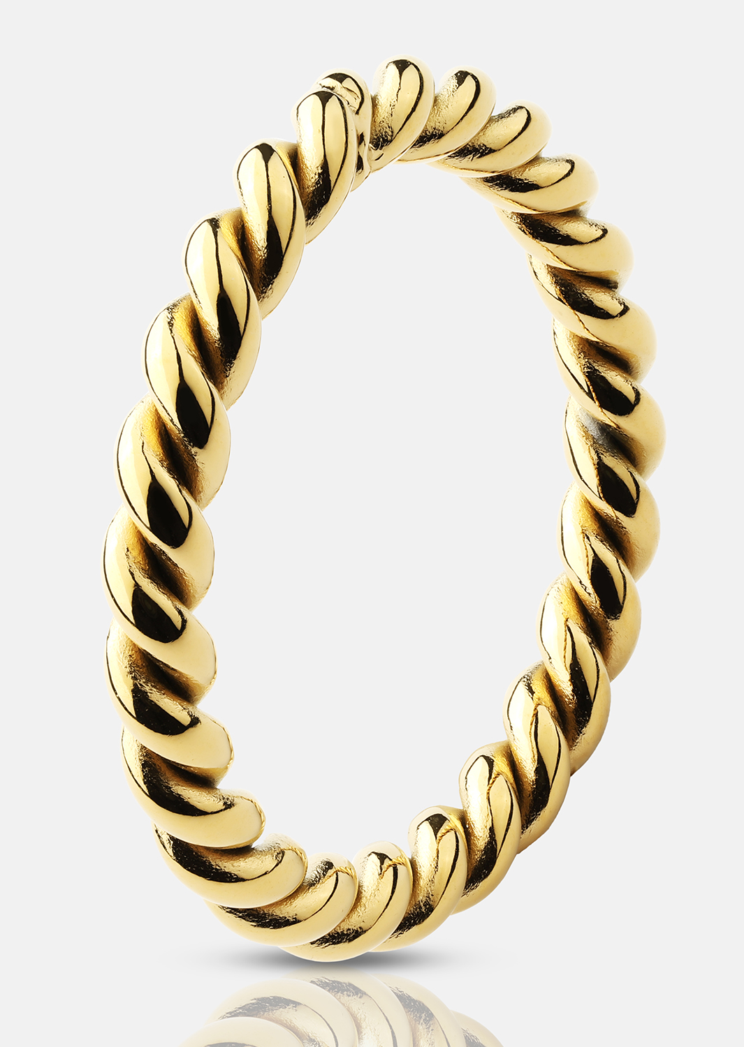 Ring Golden Twist- Verguld met 18k goud