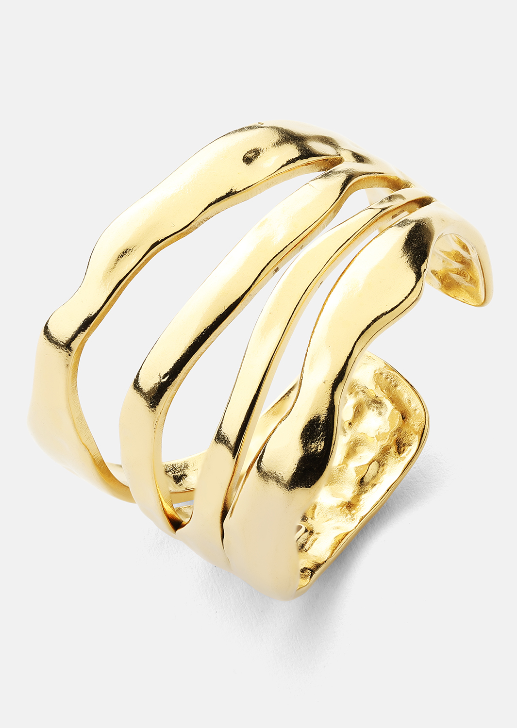 Ring Wave - 18k Verguld