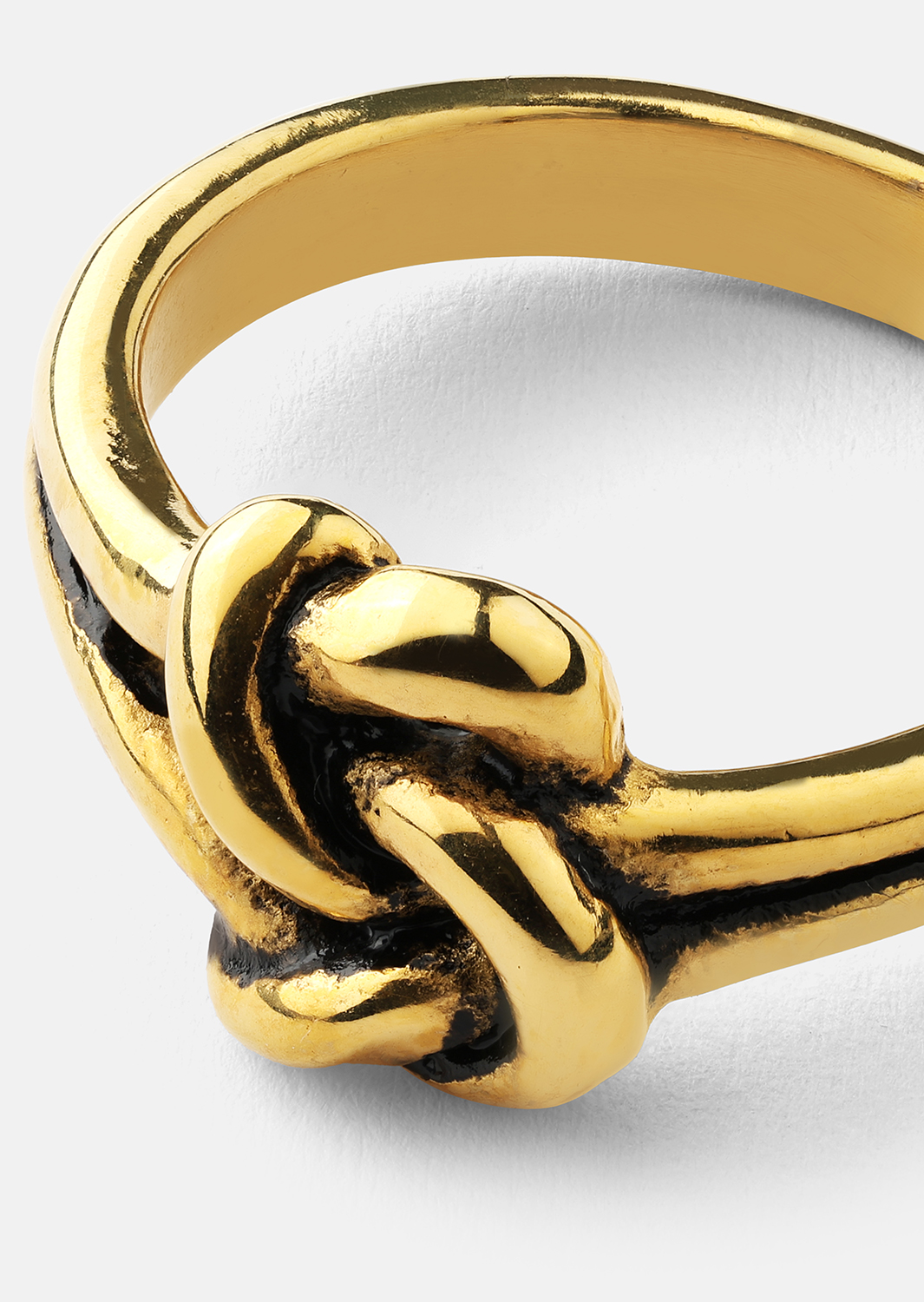 Ring Knot - Verguld met 18k goud