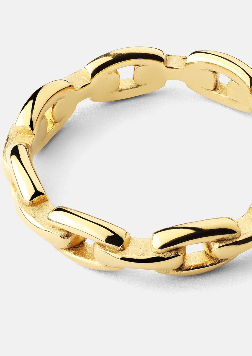 Ring Bold Chain - 18K Verguld
