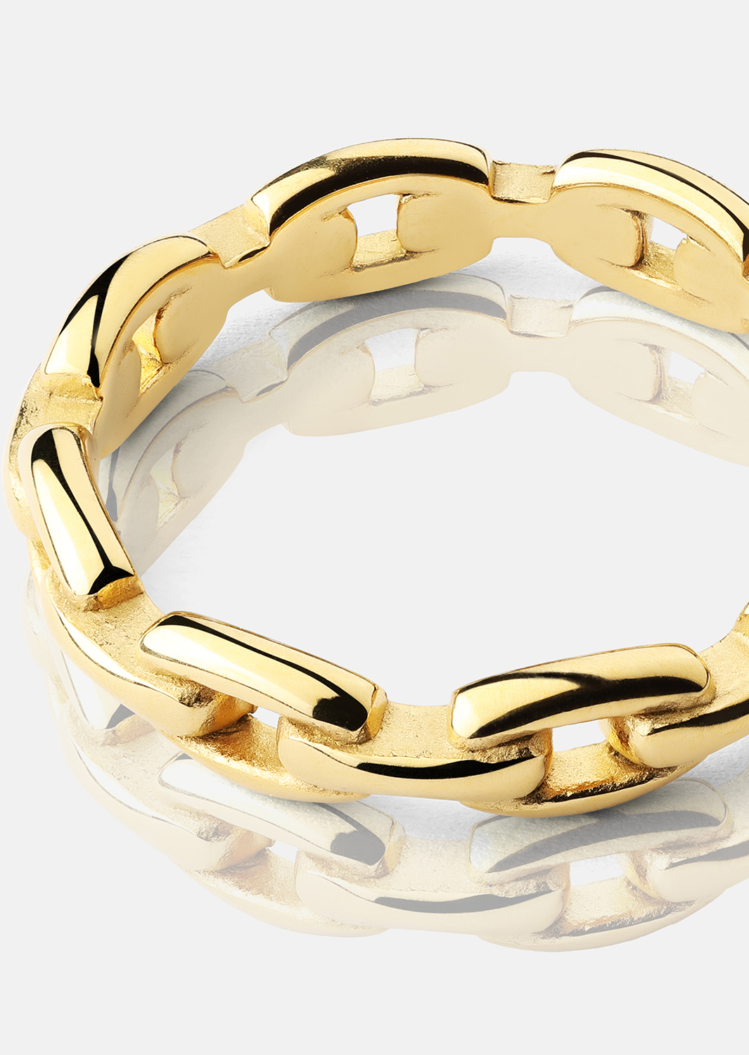 Ring Bold Chain - 18K Verguld