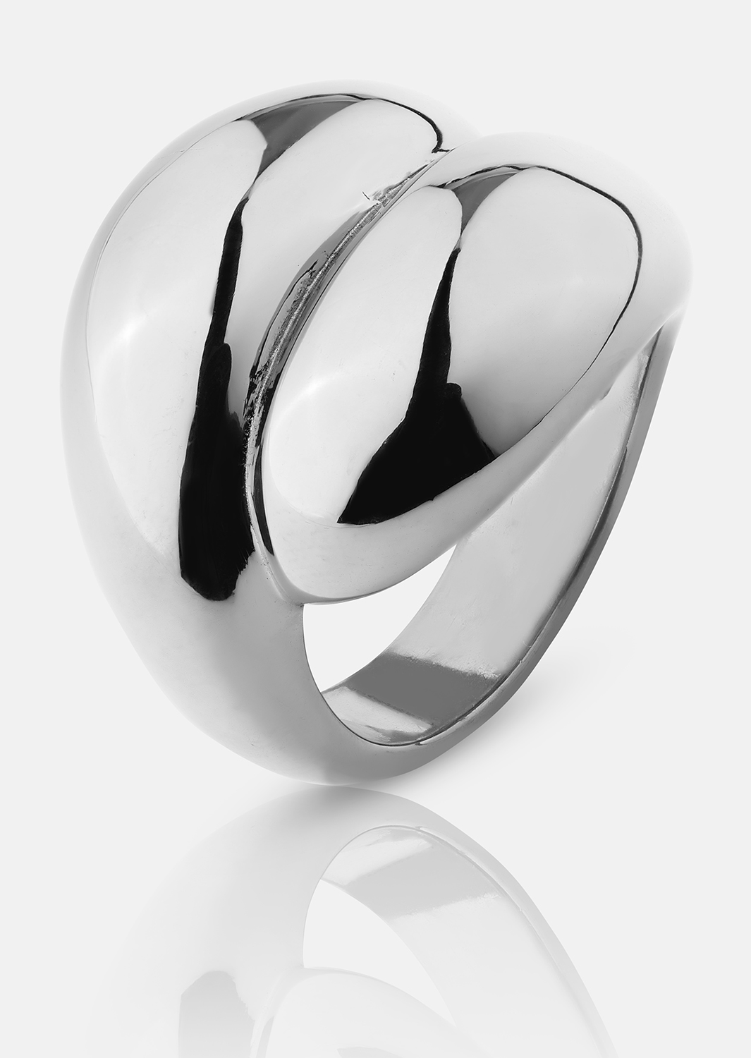 Ring Bold Flow - 18k Verzilverd