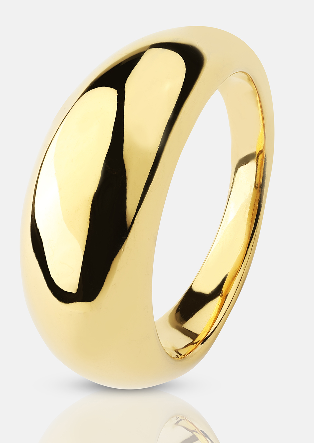 Ring Dome - 18k Verguld
