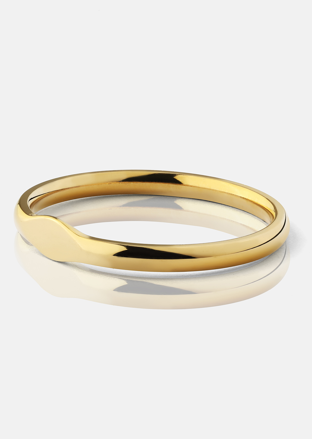 Initial Ring – 18k Verguld