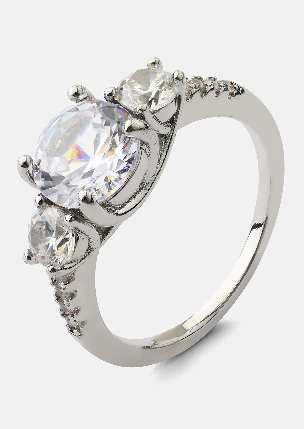 Ring Trinity - Verzilverd