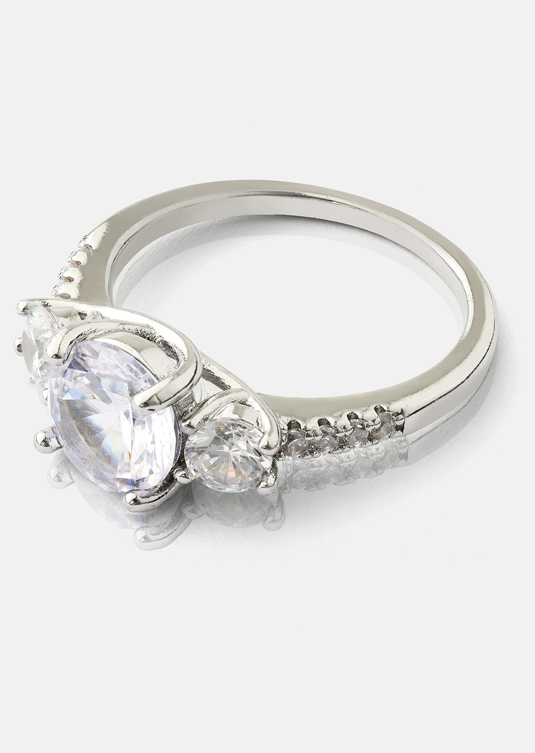 Ring Trinity - Verzilverd
