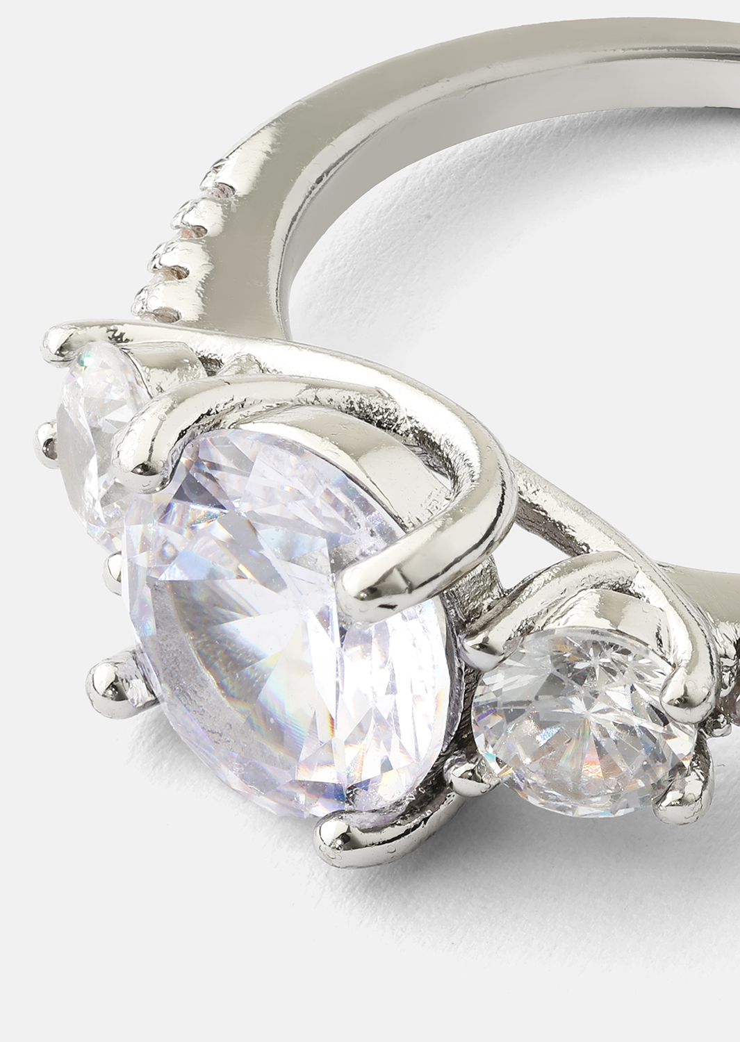 Ring Trinity - Verzilverd