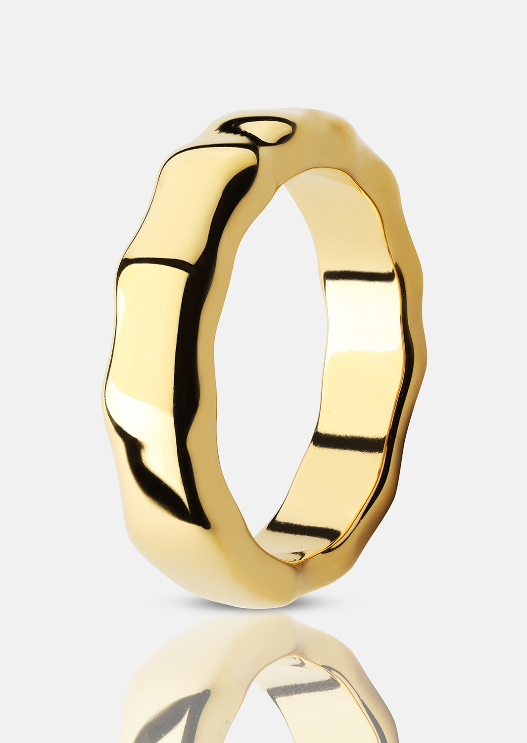 Ring Sculpted Flow - 18k Verguld