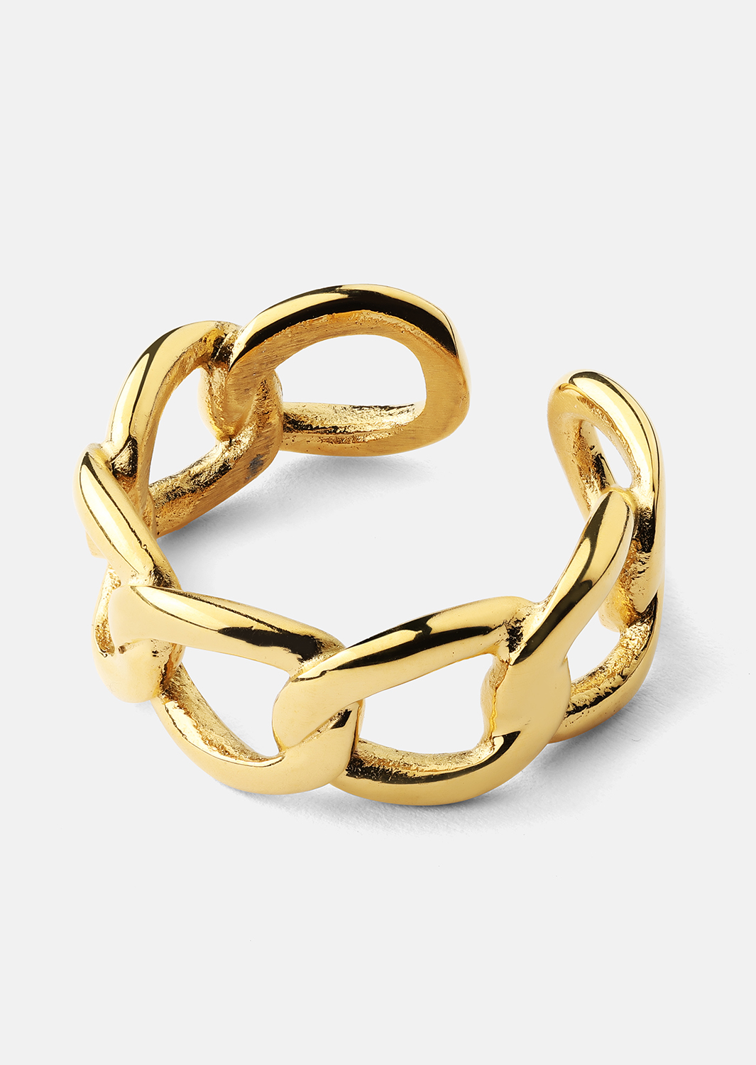 Ring Bold Chain - 18K Verguld